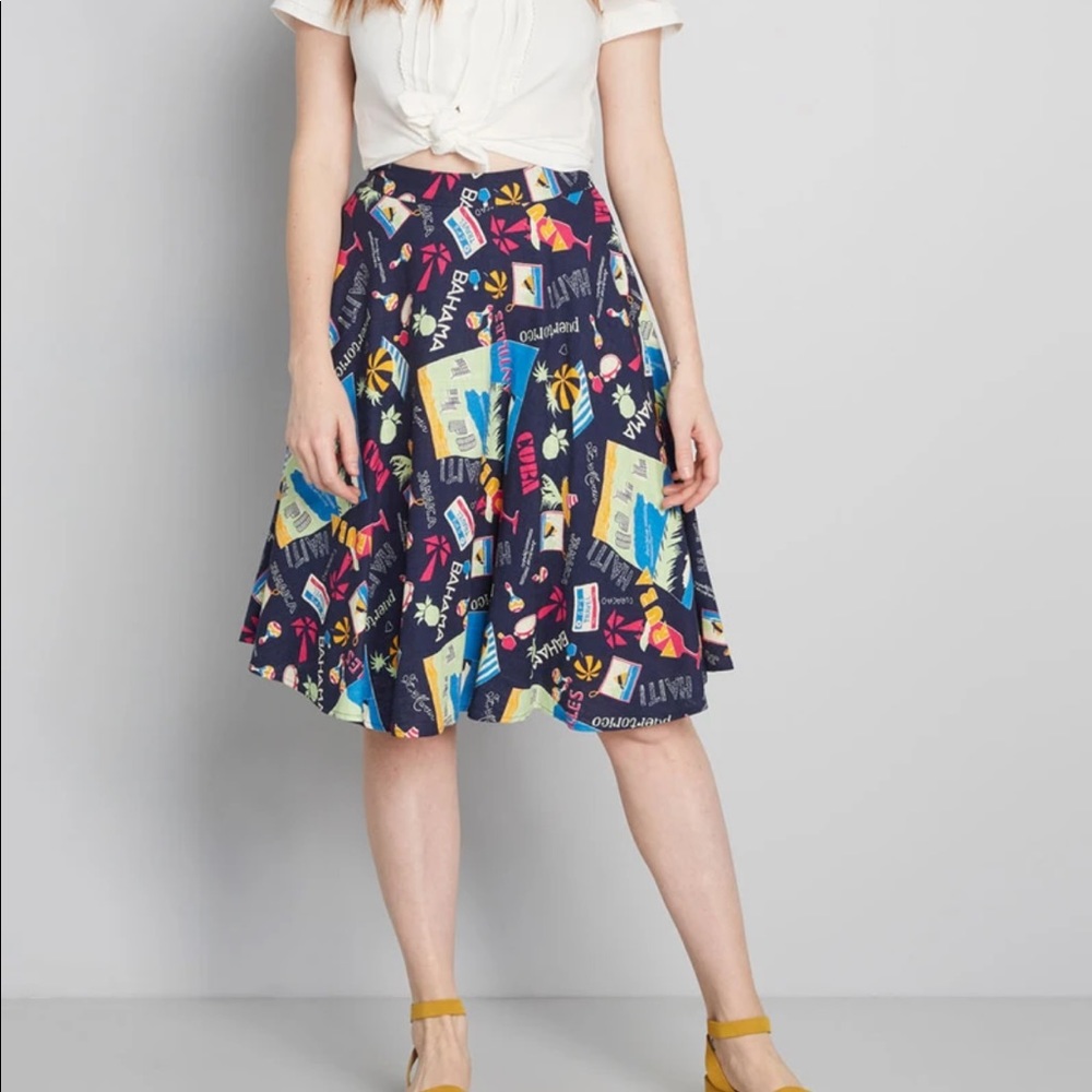COPY - ModCloth Travel A line swing skirt
